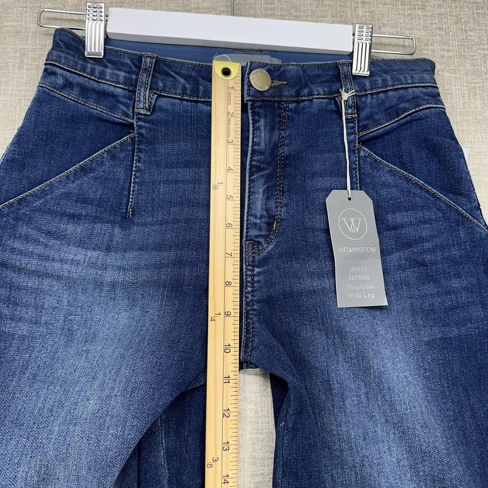 Wit & Wisdom Indigo Wide-Leg Jeans - Picture 13 of 15